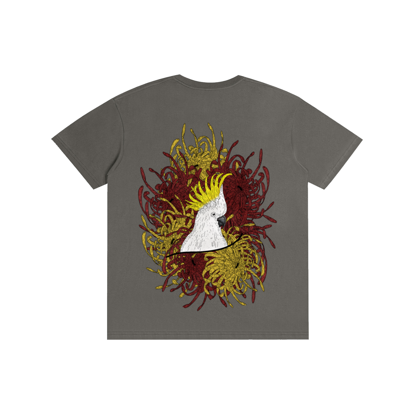 SC Cockatoo and Chrysanthemums - T-Shirt