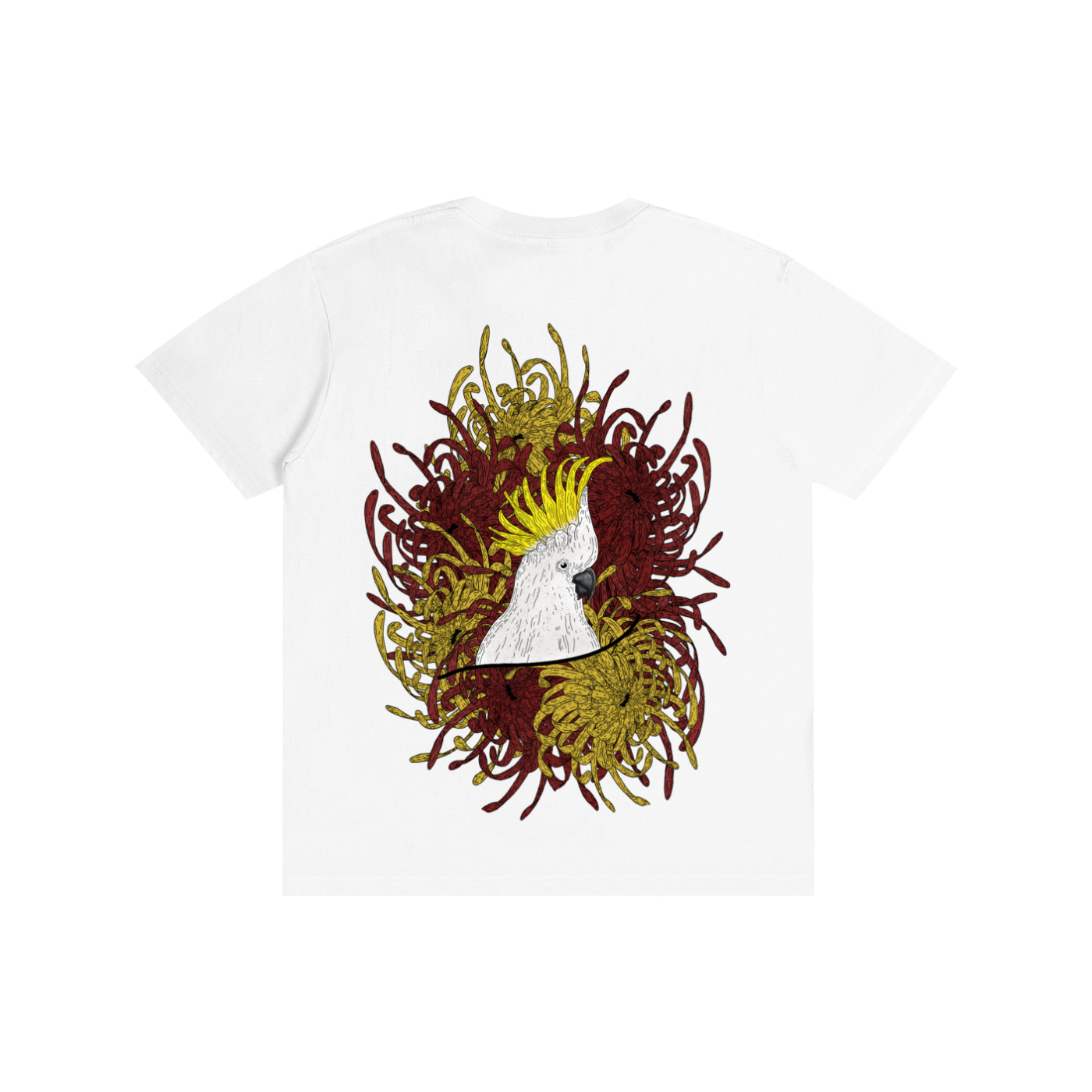 SC Cockatoo and Chrysanthemums - T-Shirt