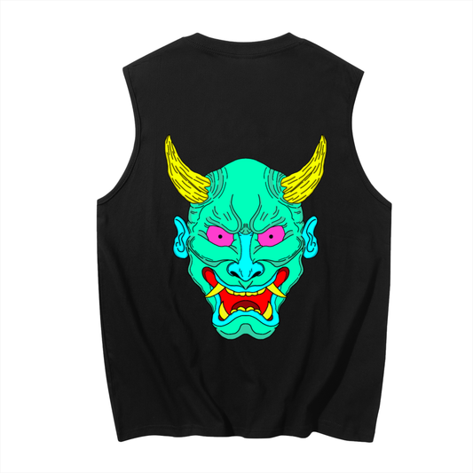Japanese Demon Mask - Tank Top