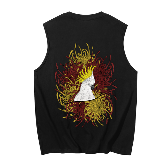 SC-Cockatoo & Chrysanthemums - Tank Top