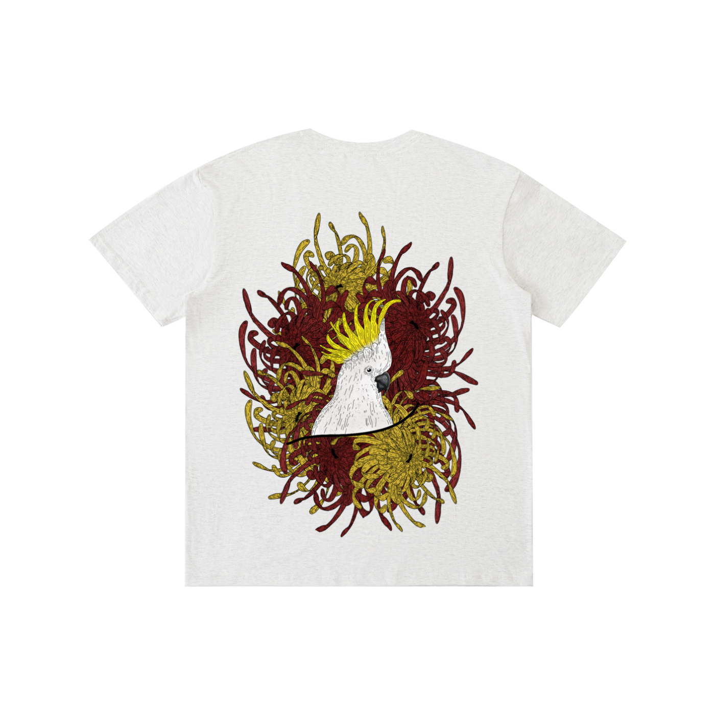 SC Cockatoo and Chrysanthemums - T-Shirt