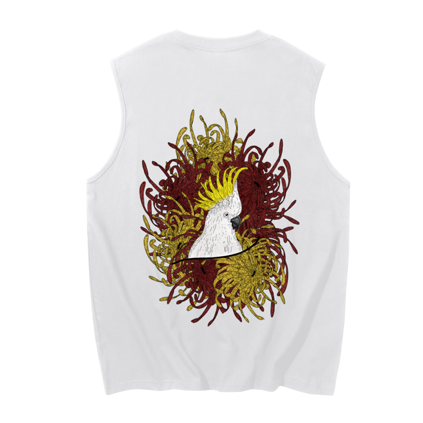 SC-Cockatoo & Chrysanthemums - Tank Top