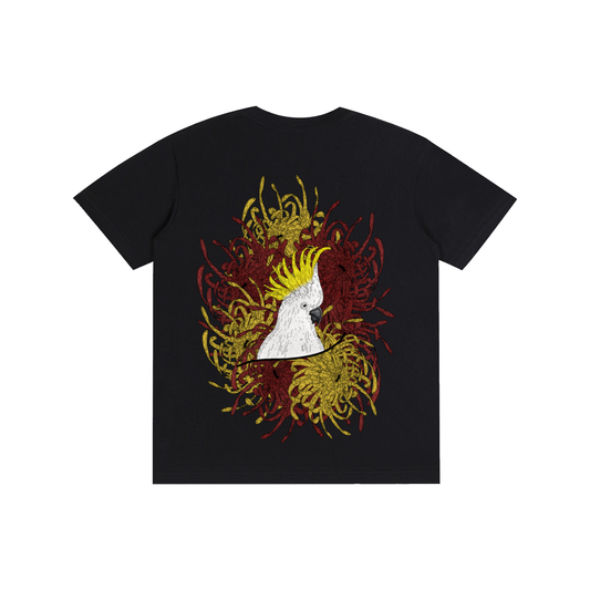 SC Cockatoo and Chrysanthemums - T-Shirt