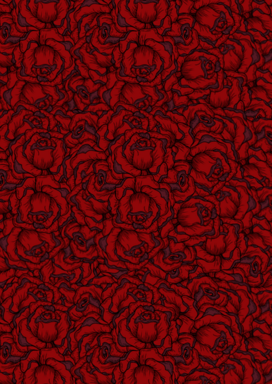 Red Rose - Throw Blanket