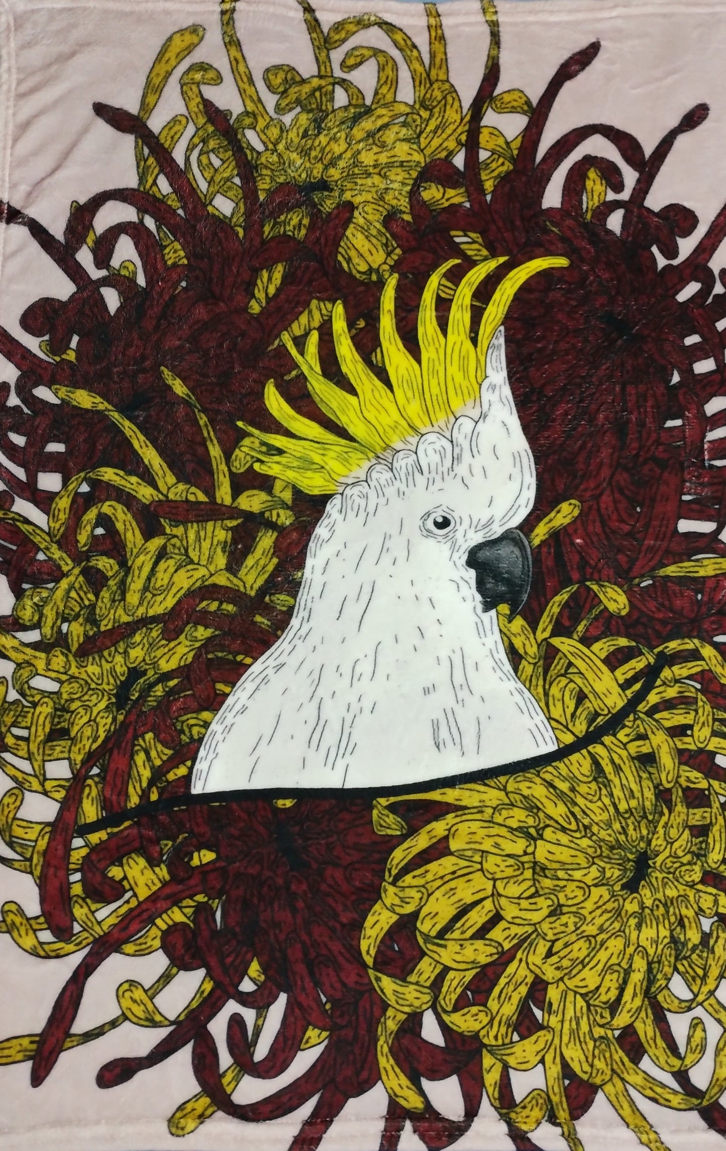 Sulphur Crested Cockatoo - Throw Blanket