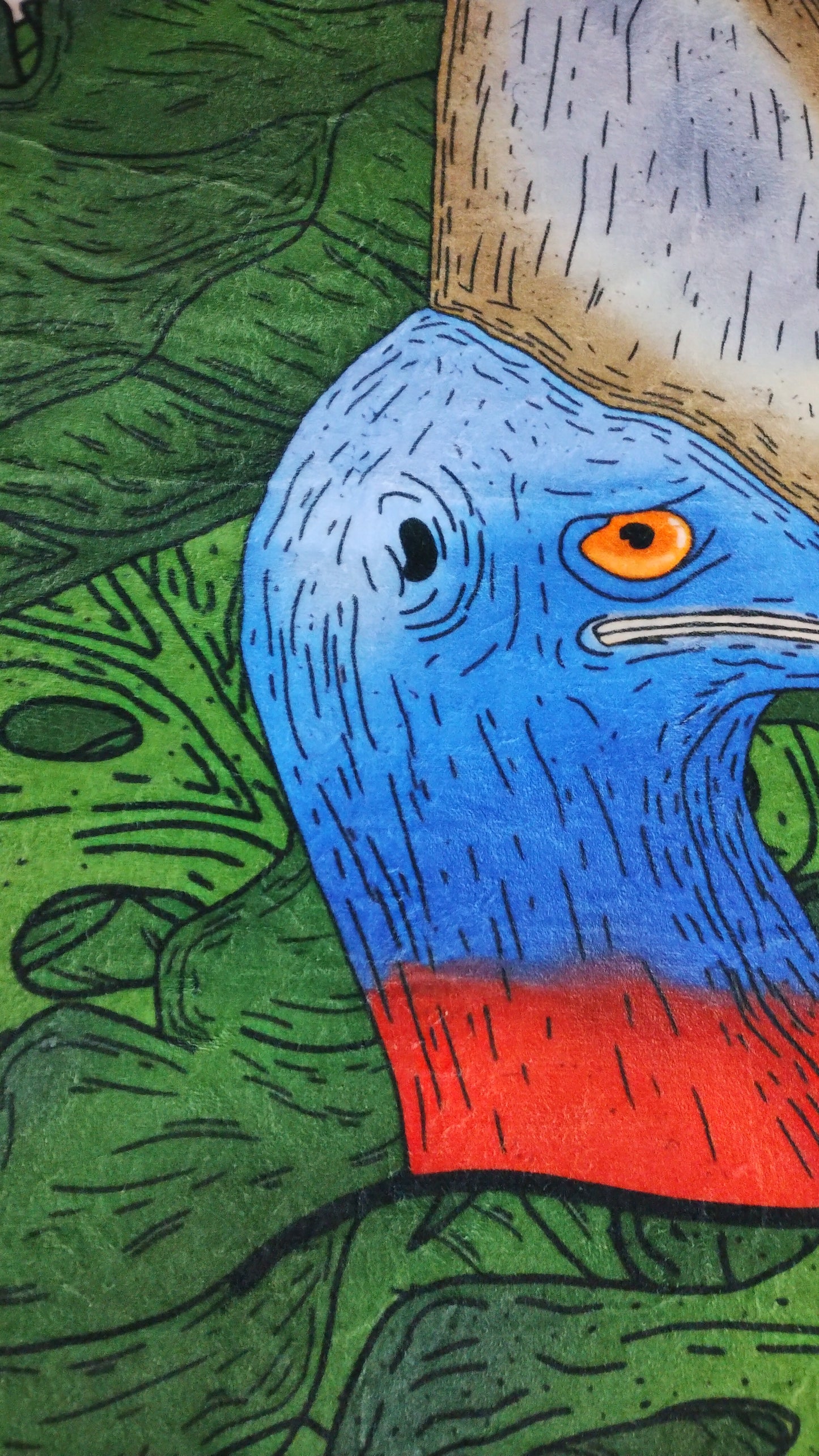 Cassowary - Throw Blanket