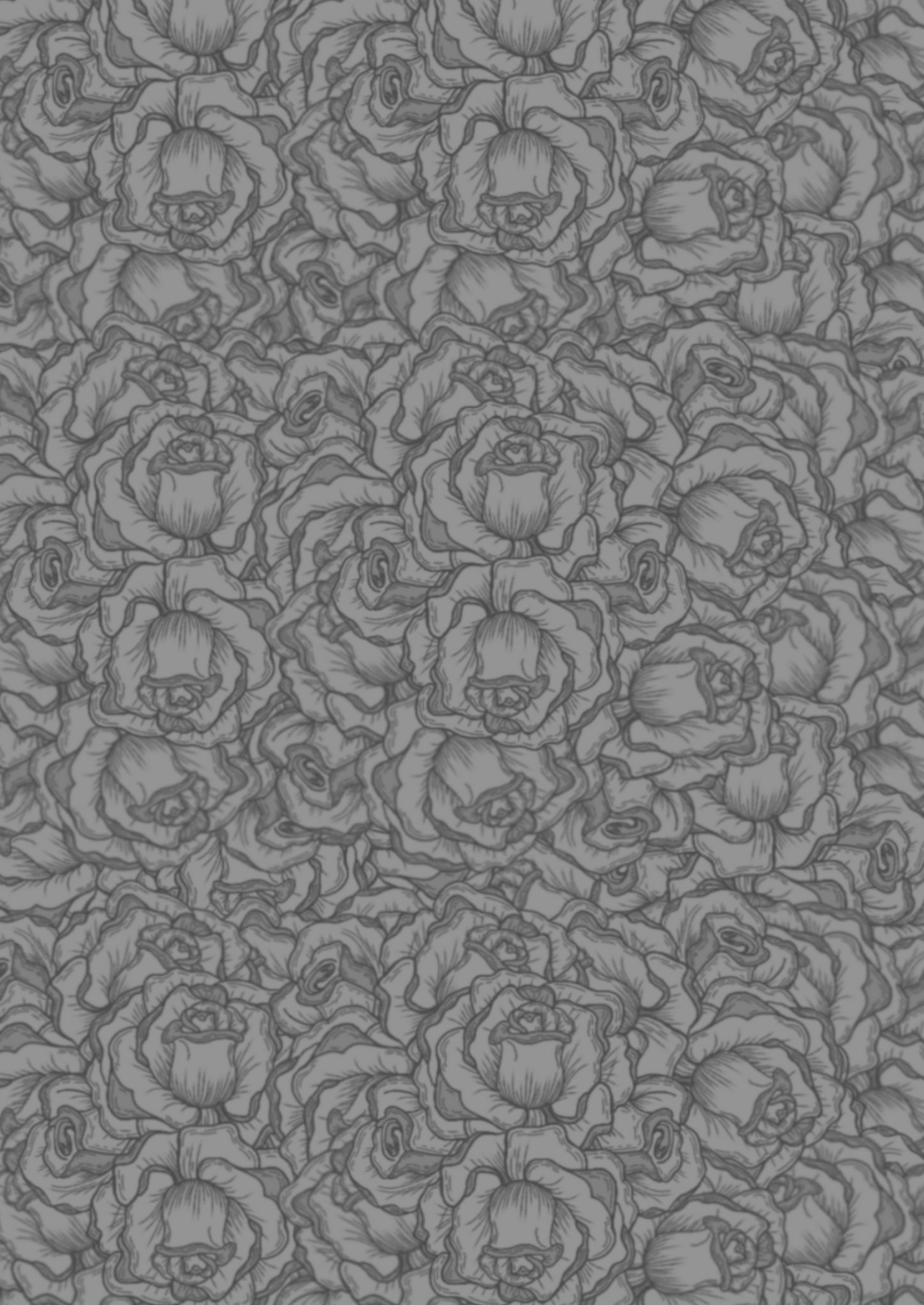 Grey Rose - Throw Blanket