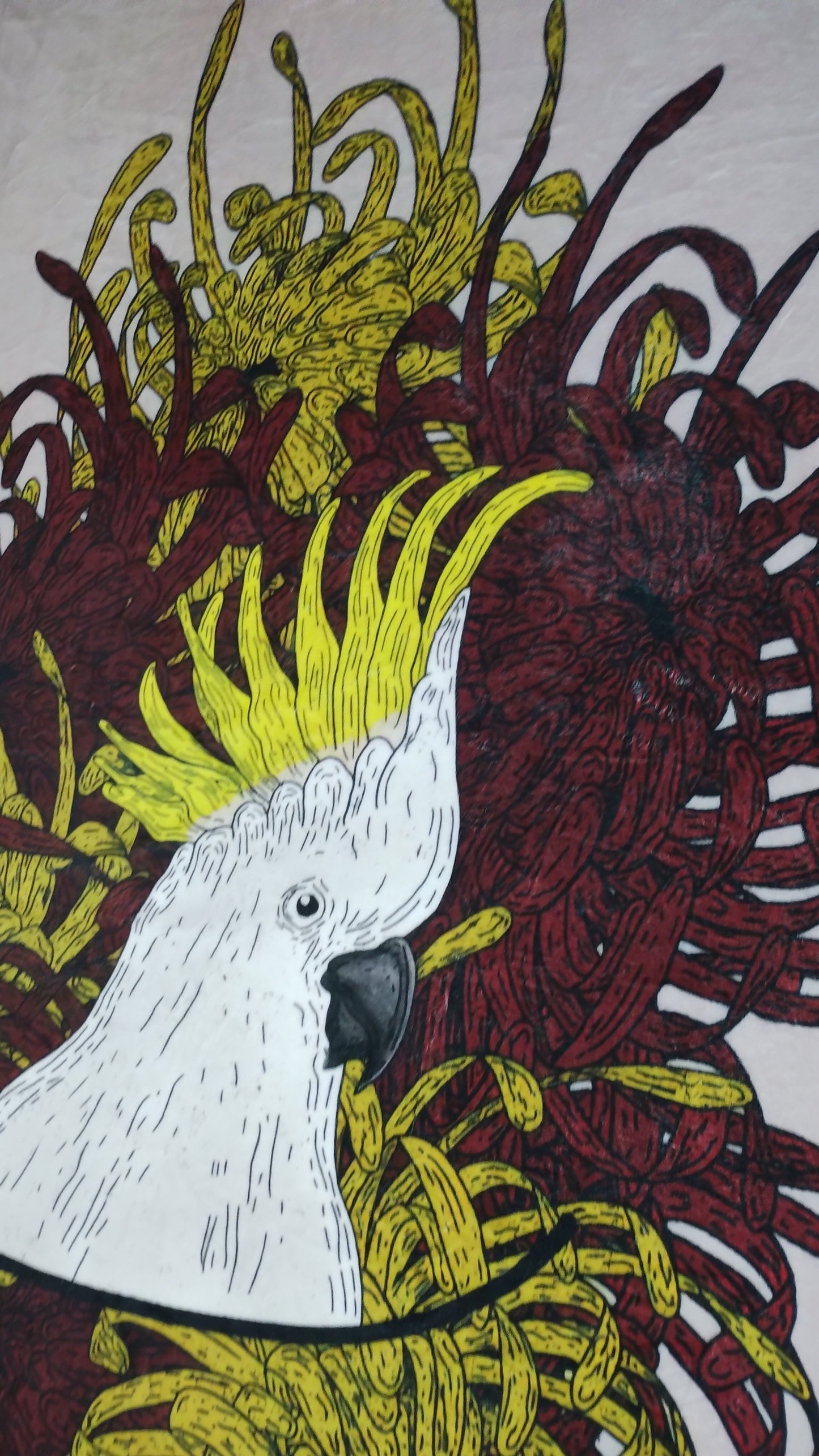 Sulphur Crested Cockatoo - Throw Blanket