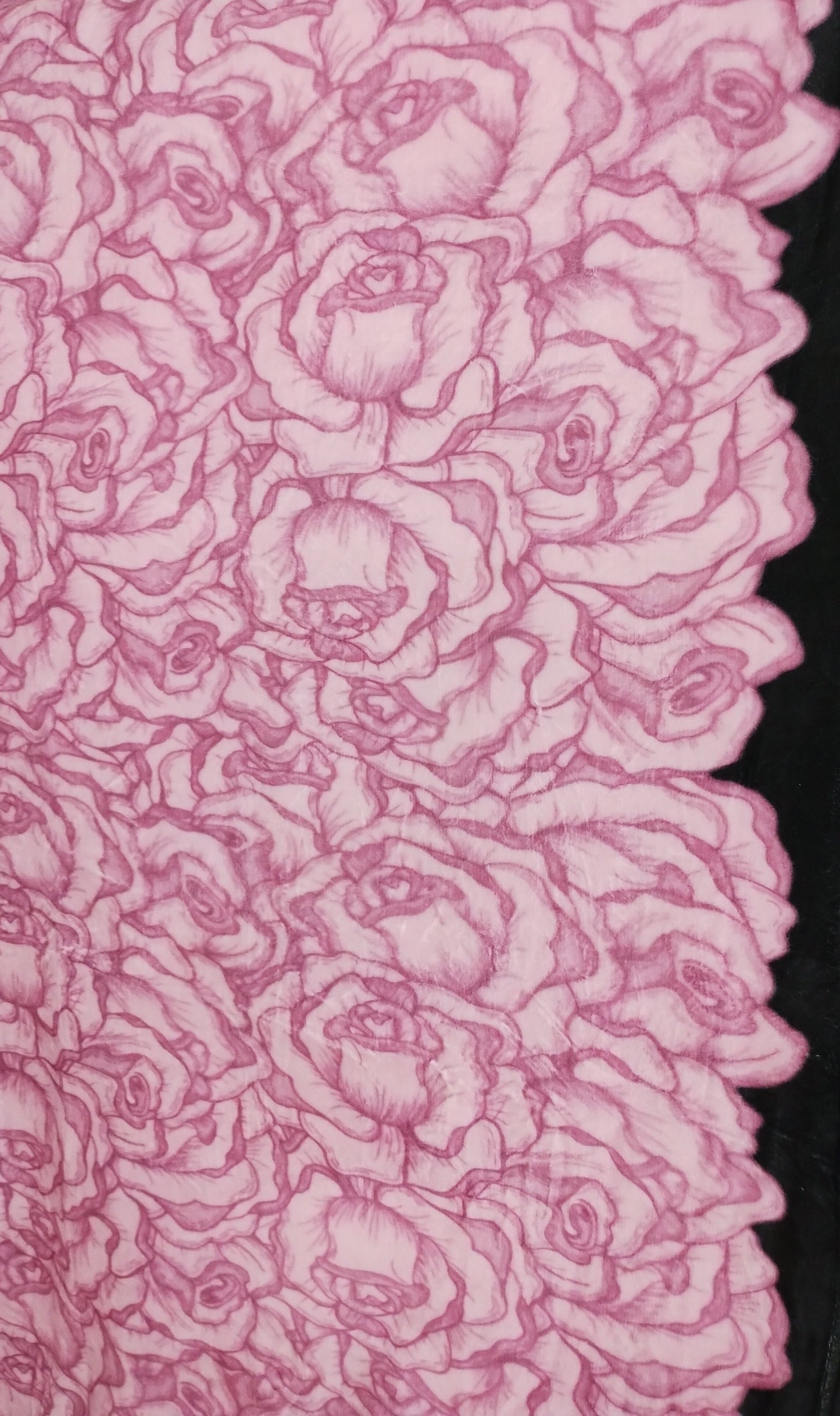 Pink Rose - Throw Blanket