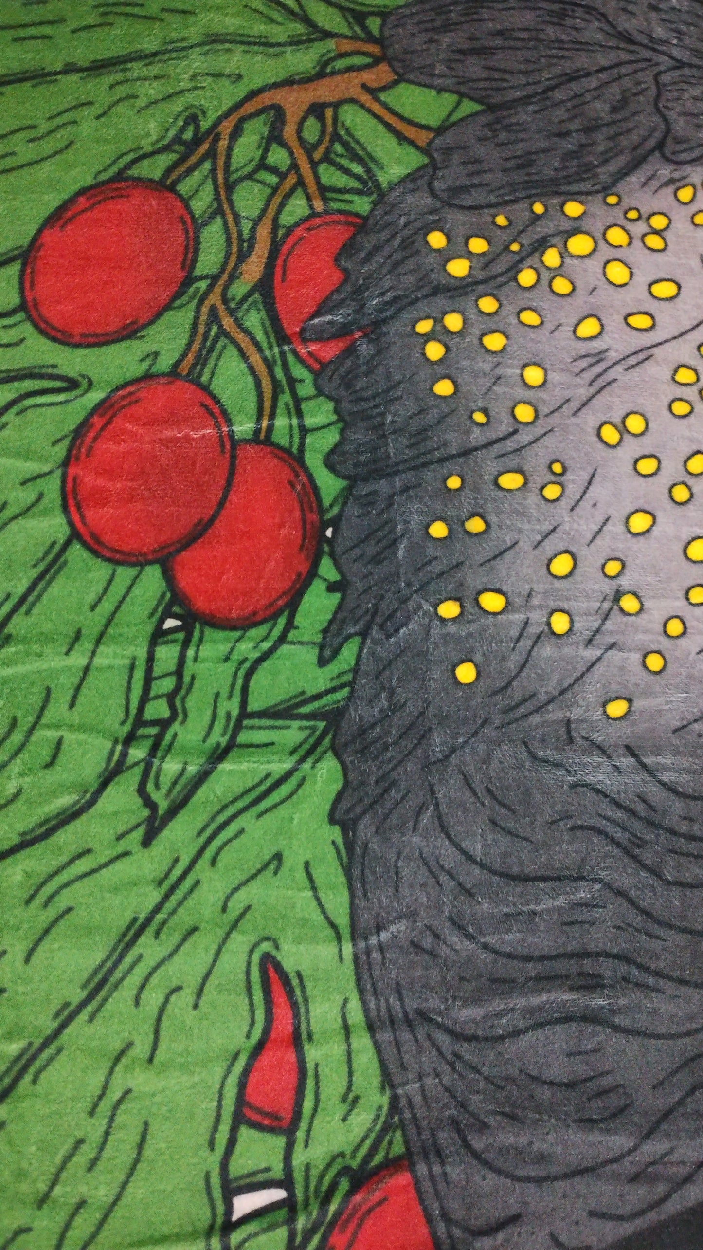 Black Glossy Cockatoo - Throw Blanket
