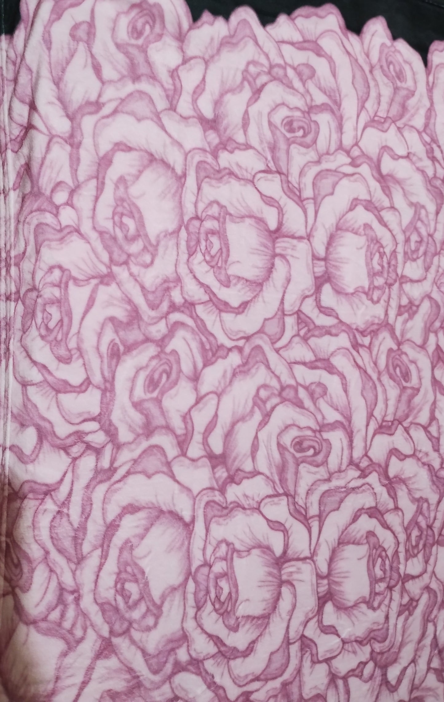 Pink Rose - Throw Blanket