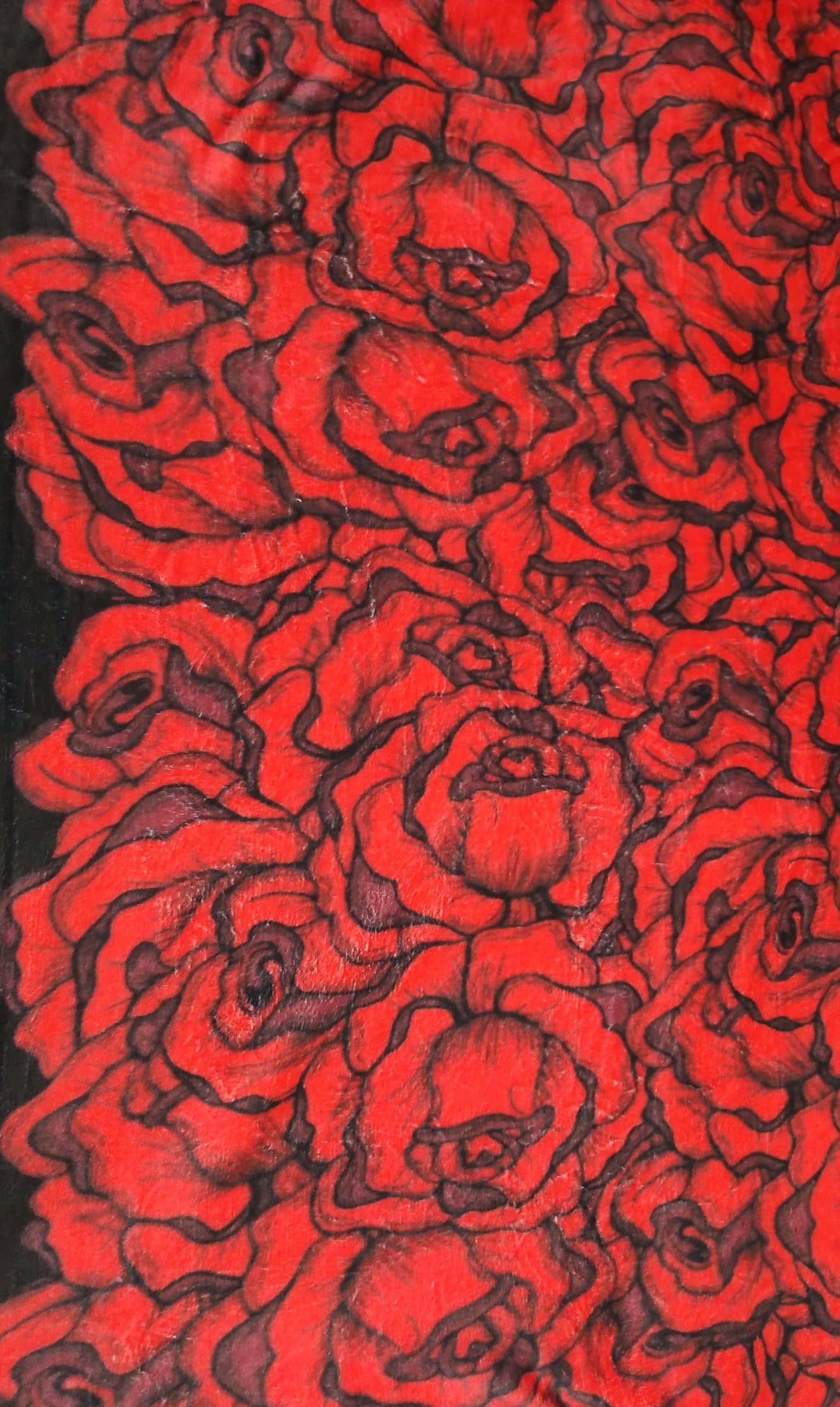 Red Rose - Throw Blanket