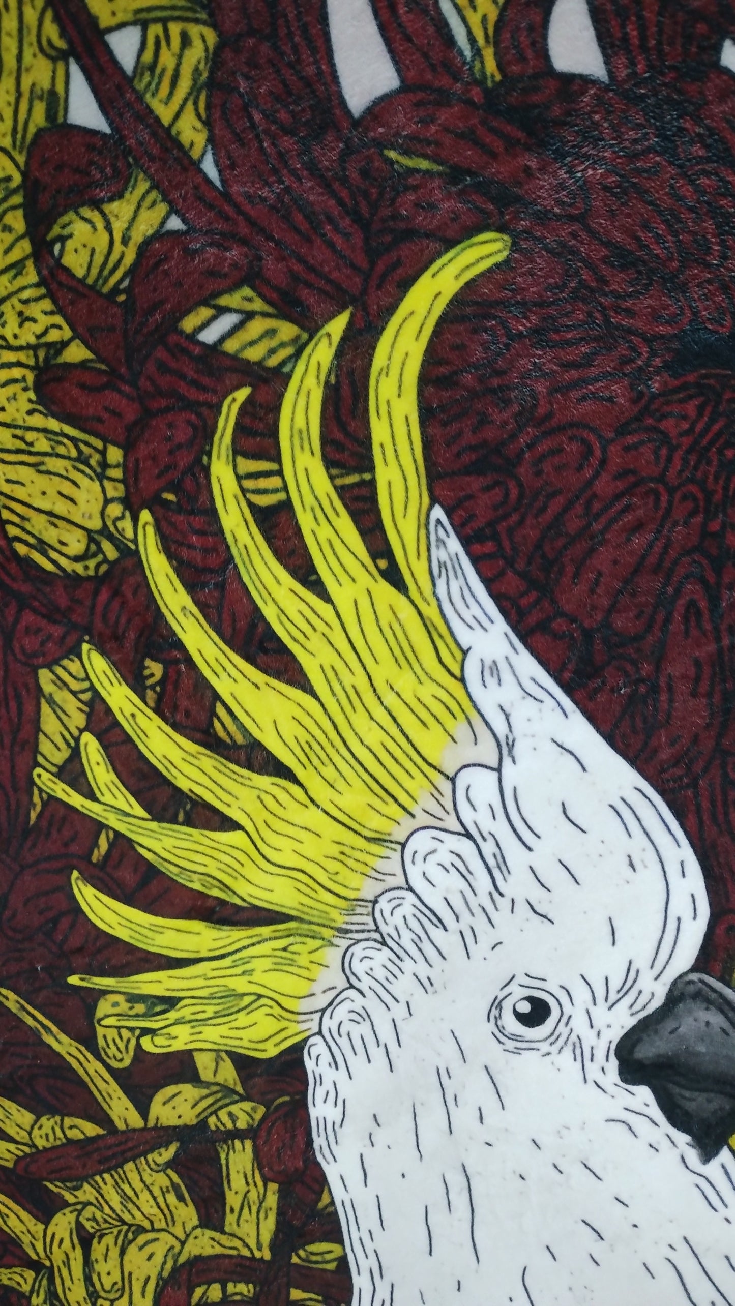 Sulphur Crested Cockatoo - Throw Blanket